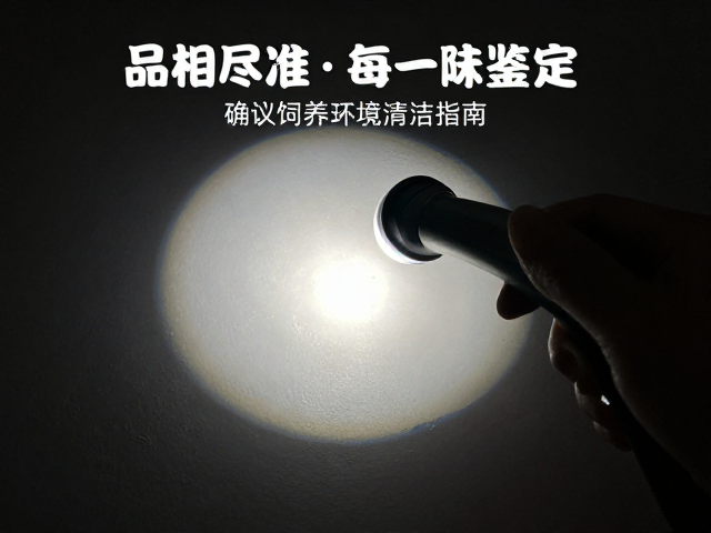 品相标准鉴定，强光手电观察与确认饲养环境清洁指南