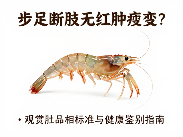 步足断肢无红肿病变？详解观赏虾品相标准与健康鉴别指南