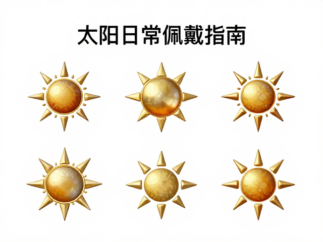 太阳饰品日常佩戴指南，平衡身心，守护每日好运