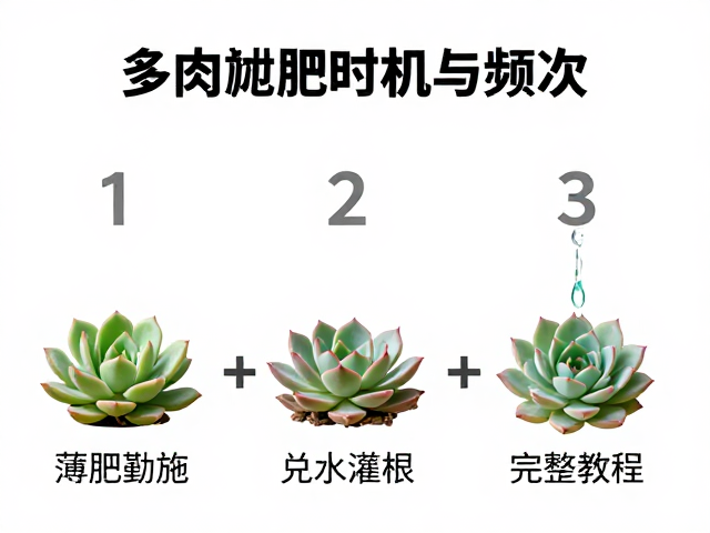 多肉施肥时机与频次，薄肥勤施兑水灌根实操完整教程
