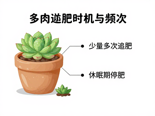 多肉施肥时机与频次，少量多次追肥，休眠期停肥实操教程