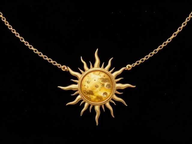 太阳项链，天体自然现象灵感，打造专属星空魅力