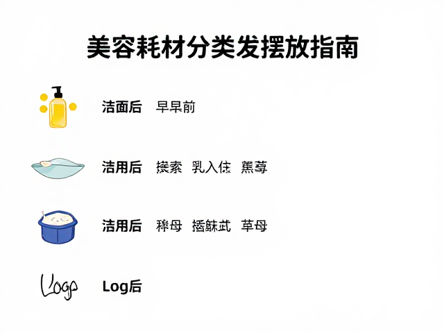 美容耗材分类摆放指南