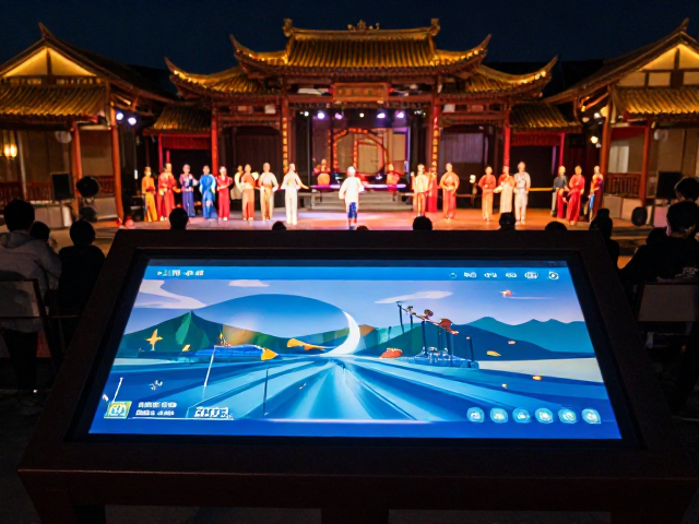 景区常态化演艺,触控屏幕交互实现动态响应灵敏的沉浸式体验