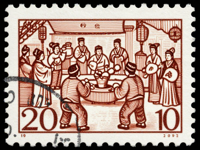 1992-2002编号邮票，雕刻版线条深邃，定格传统节日文化之美