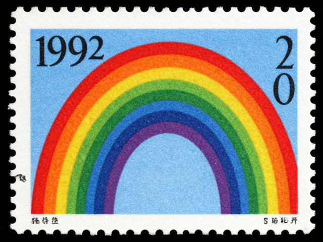 1992-2002编号邮票，替代老纪特功能，彩虹印刷成最大亮点