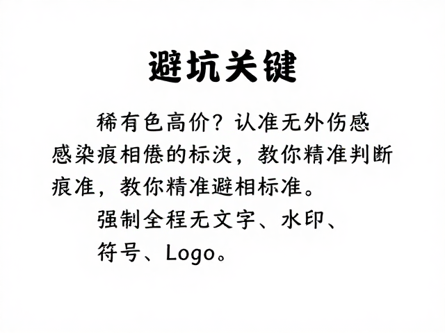 稀有色高价？认准无外伤感染痕迹，教你精准判断品相标准