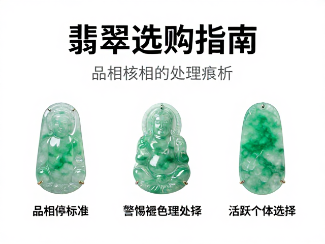 翡翠选购指南，品相标准与活跃个体选择，警惕褪色处理痕迹