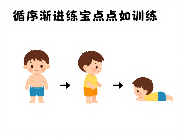循序渐进练定点如厕,3步肢体伸展,轻松搞定宝宝如厕训练