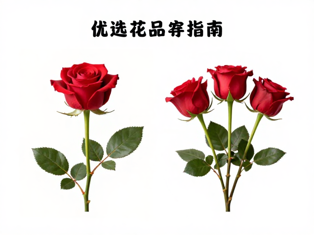 普通红玫瑰品相标准,步足长度比例详解,挑选优质花材指南