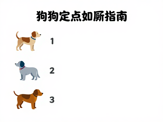 狗狗定点如厕指南,循序渐进,敏捷训练,轻松养成好习惯