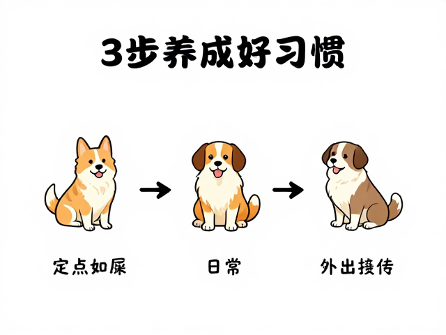 狗狗定点如厕与外出适应，3步行为塑造法，轻松养成好习惯