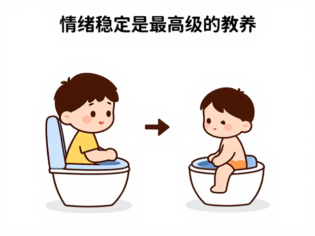 情绪稳定是最高级的教养，用认知配对法，轻松搞定宝宝定点如厕