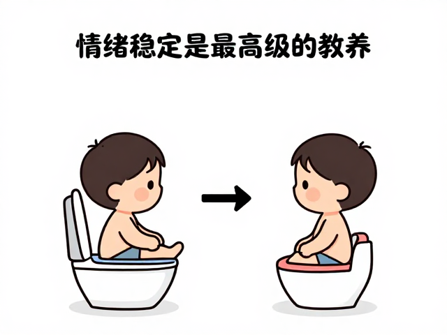 情绪稳定是最高级的教养，用认知配对法，轻松搞定宝宝定点如厕