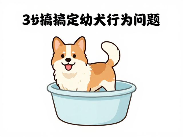 狗狗定点如厕，障碍穿越，噪音脱敏训练，3步搞定幼犬行为问题