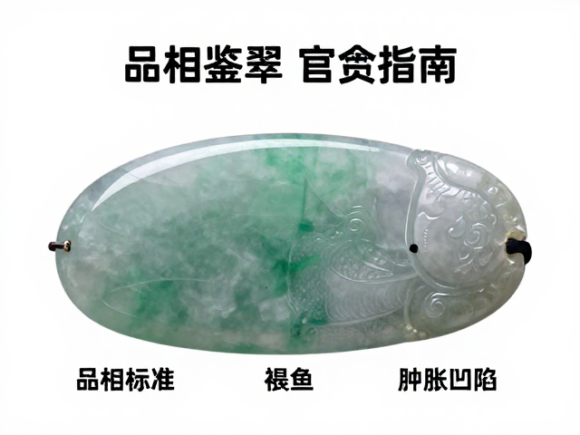 翡翠鉴赏，品相标准与褪色、肿胀凹陷的鉴别指南