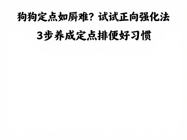 狗狗定点如厕难？试试正向强化法，3步养成定点排便好习惯