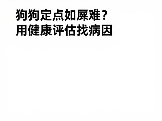 狗狗定点如厕难?用健康评估找病因,奖励要即时才有效