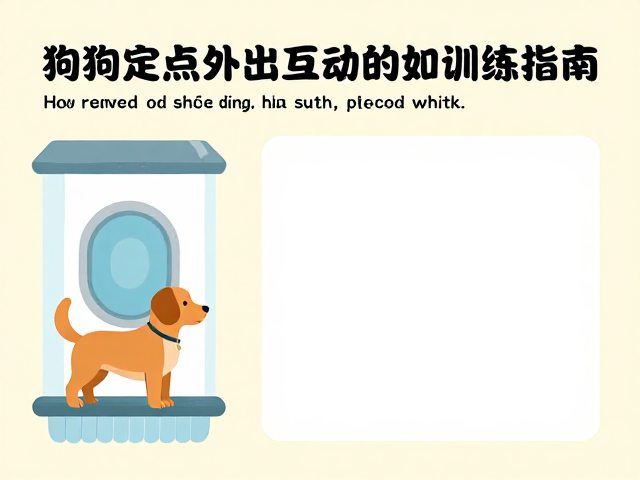 狗狗定点如厕与外出适应,从社交恐惧到主动互动的训练指南