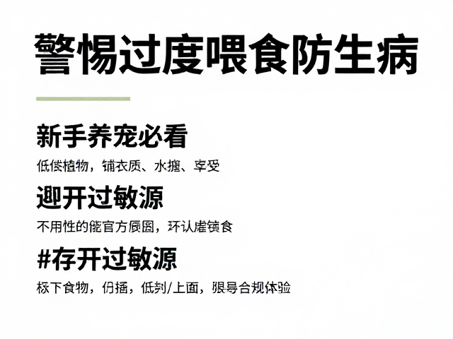 新手养宠必看，避开过敏源，警惕过度喂食防生病