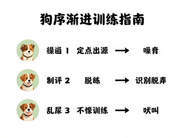 狗狗定点如厕与噪音脱敏，循序渐进训练指南，告别乱尿和吠叫