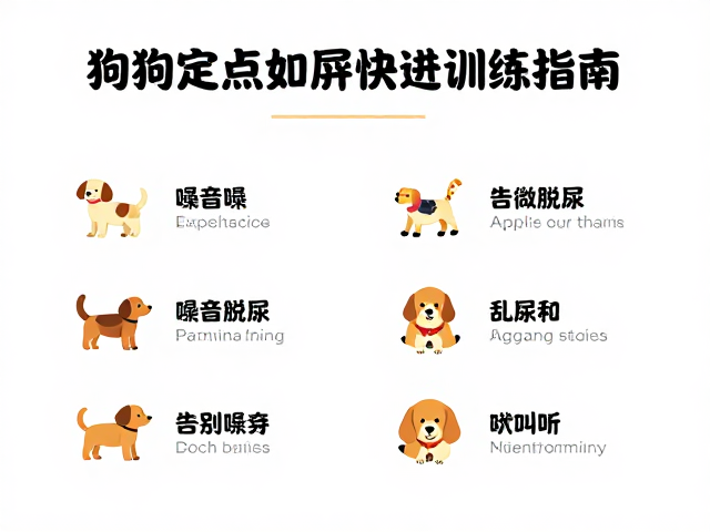 狗狗定点如厕与噪音脱敏，循序渐进训练指南，告别乱尿和吠叫