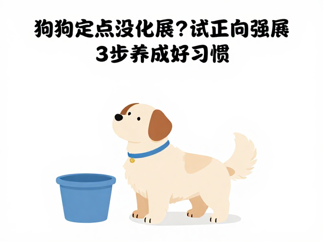狗狗定点如厕没进展？试试正向强化法，3步养成好习惯
