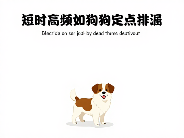 短时高频训练,通过定点如厕行为塑造,轻松搞定狗狗定点排泄