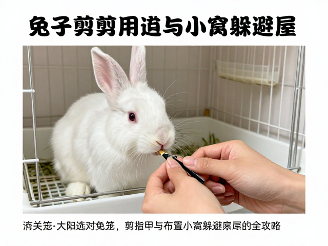 兔子饲养指南,选对兔笼、剪指甲与布置小窝躲避屋的全攻略