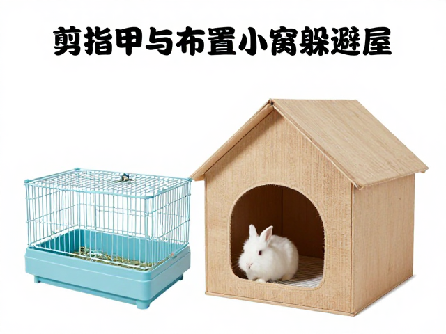 兔子饲养指南，选对兔笼、剪指甲与布置小窝躲避屋的全攻略