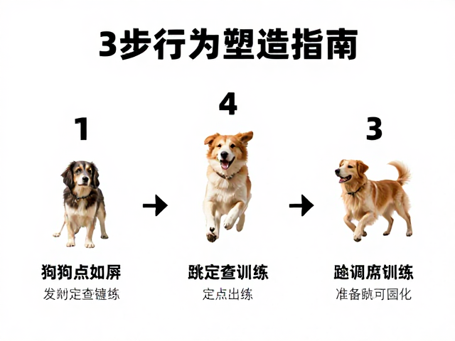 狗狗定点如厕与跳跃障碍训练，3步行为塑造指南