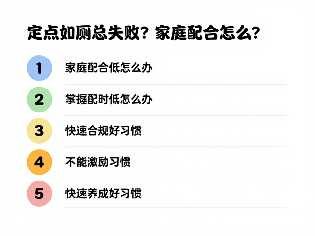 定点如厕总失败？家庭配合低怎么办？掌握奖励即时性，快速养成好习惯