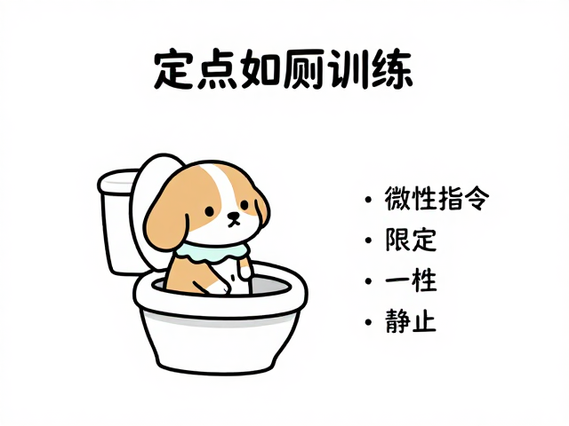 定点如厕训练,一致性指令,等待静止,快速养成好习惯