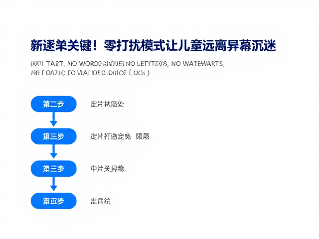 新手友好！零打扰模式让儿童远离屏幕沉迷