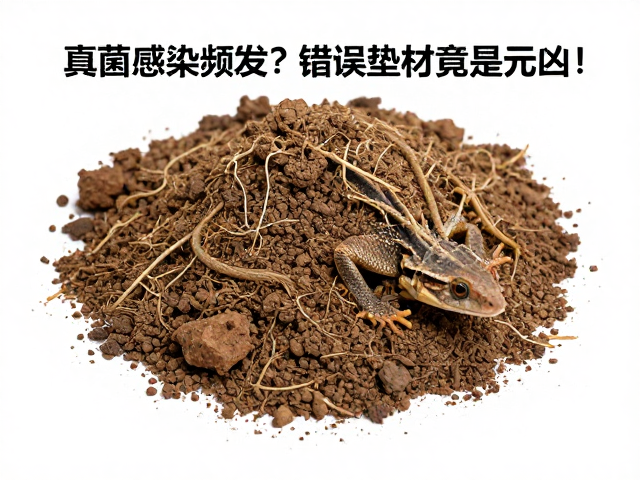 爬宠入门避坑，真菌感染频发？错误垫材竟是元凶！