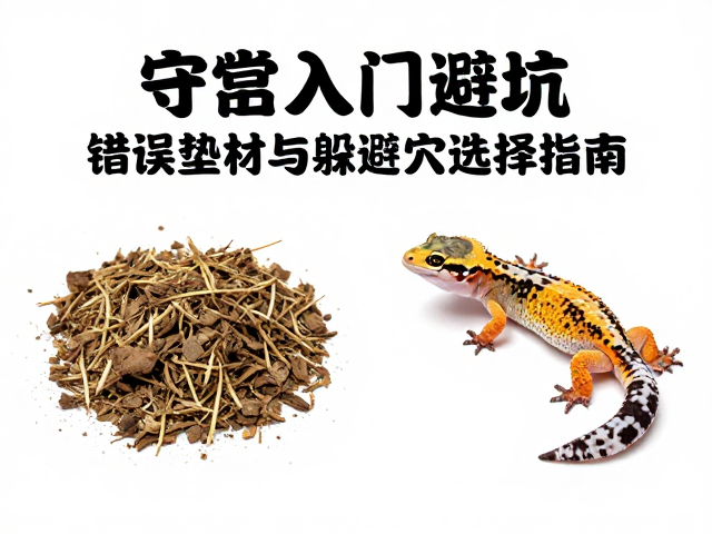 守宫入门避坑，错误垫材与躲避穴选择指南