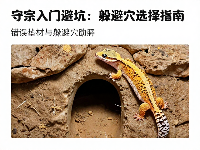 守宫入门避坑，错误垫材与躲避穴选择指南