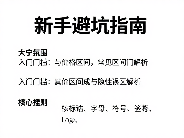 新手避坑指南，入门难度与价格区间常见误区解析