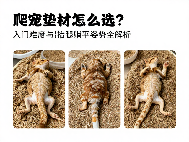 爬宠垫材怎么选？入门难度与抬腿躺平姿势全解析