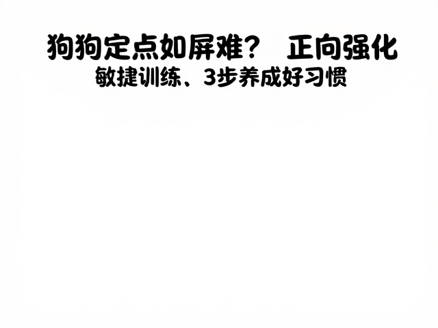 狗狗定点如厕难?用正向强化,敏捷训练,3步养成好习惯