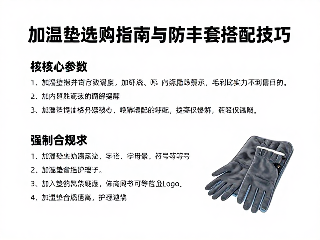 新手必看，加温垫选购指南与防护手套搭配技巧