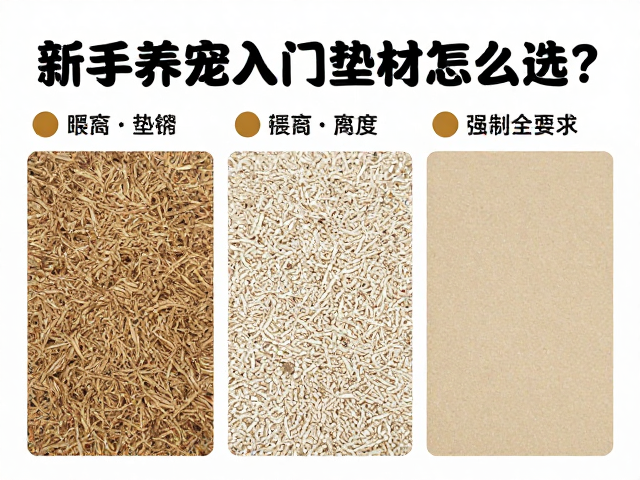 新手养宠入门，垫材怎么选？喂食频率与难度全解析