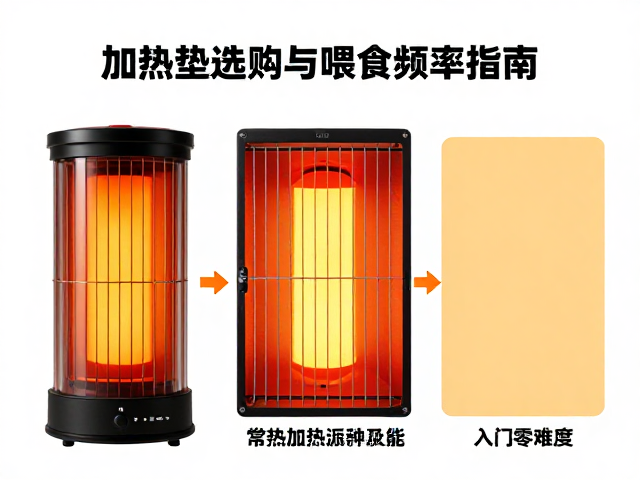 爬宠新手必看,加热垫选购与喂食频率指南,入门零难度