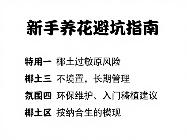 新手养花避坑指南,椰土过敏原风险及入门种植建议