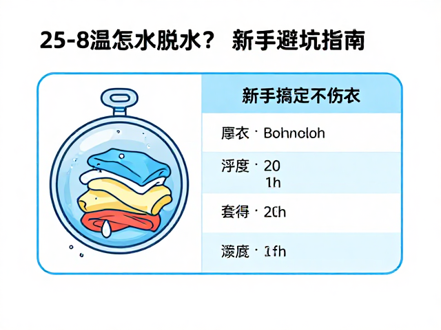 25-28度水温怎么脱水？新手避坑指南，轻松搞定不伤衣