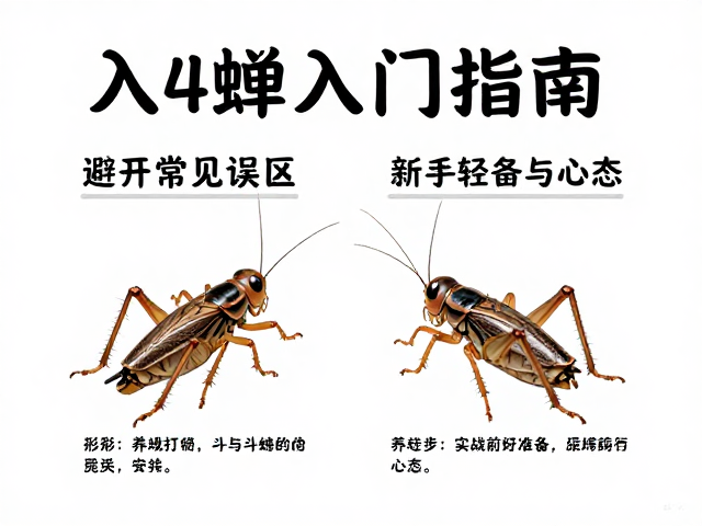 蟋蟀入门指南，避开常见误区，新手轻松养好斗蟋