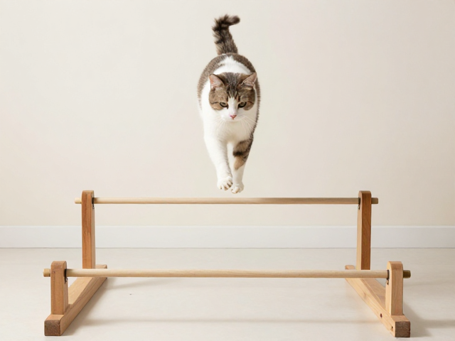 猫咪定点如厕技巧，安静环境，跳跃障碍训练指南