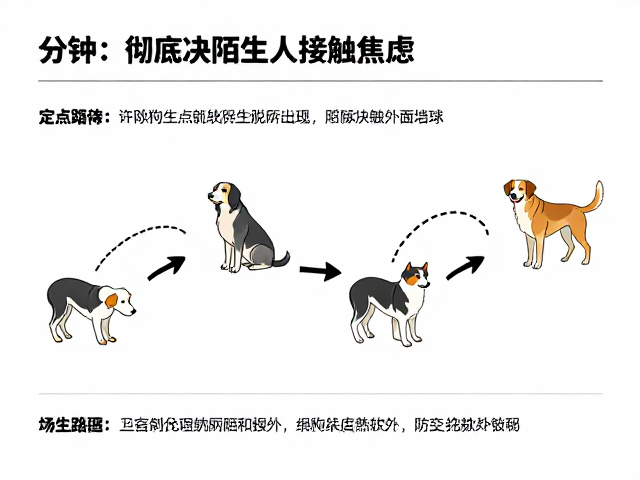 狗狗定点如厕难?结合脱敏训练与行为塑造,彻底解决陌生人接触焦虑