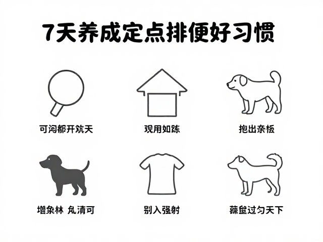 训练狗狗定点如厕?利用条件反射法,7天养成定点排便好习惯!