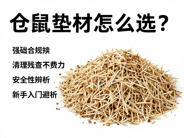 仓鼠垫材怎么选？清理残渣不费力，新手入门避坑指南